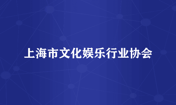 上海市文化娱乐行业协会