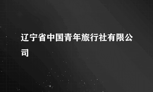 辽宁省中国青年旅行社有限公司