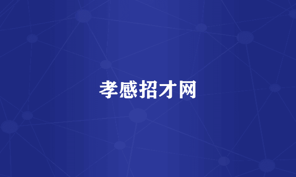 孝感招才网