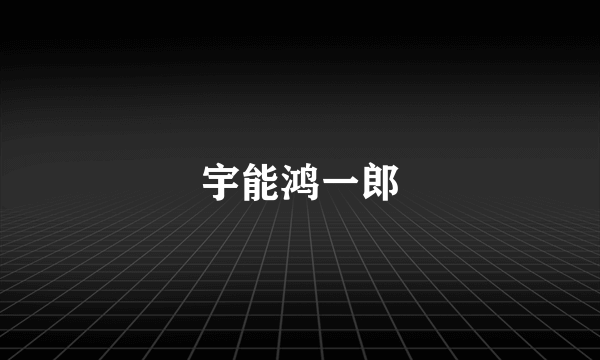宇能鸿一郎