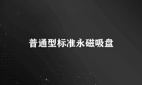 普通型标准永磁吸盘