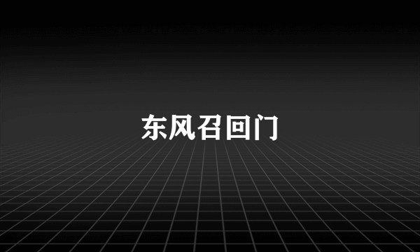 东风召回门