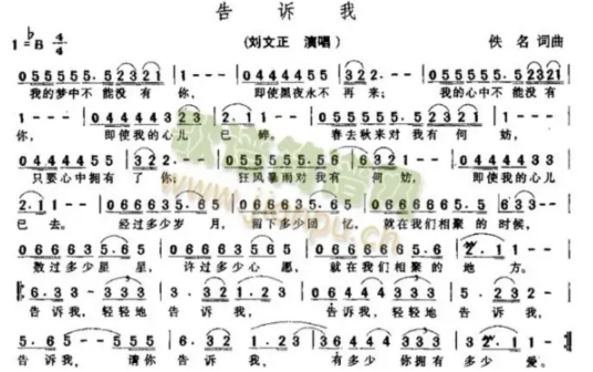 告诉我（刘文正的歌曲）