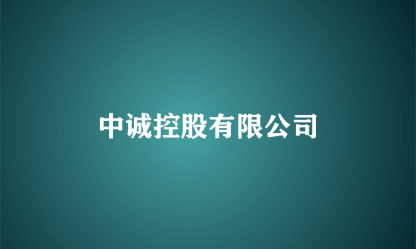 中诚控股有限公司