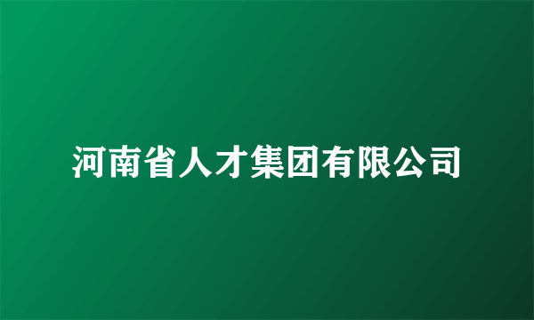 河南省人才集团有限公司
