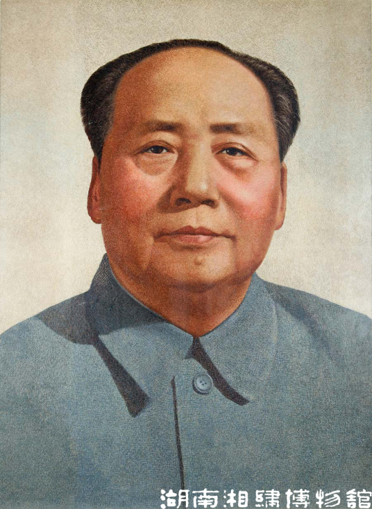 世纪毛主席标准像湘绣