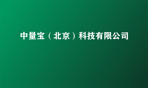 中量宝（北京）科技有限公司