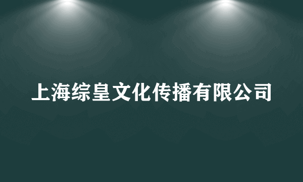上海综皇文化传播有限公司