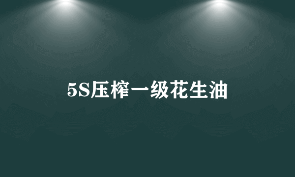5S压榨一级花生油