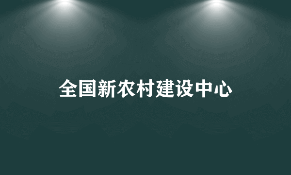 全国新农村建设中心