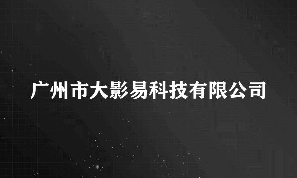 广州市大影易科技有限公司