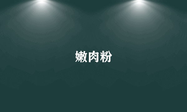 嫩肉粉