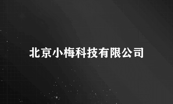 北京小梅科技有限公司