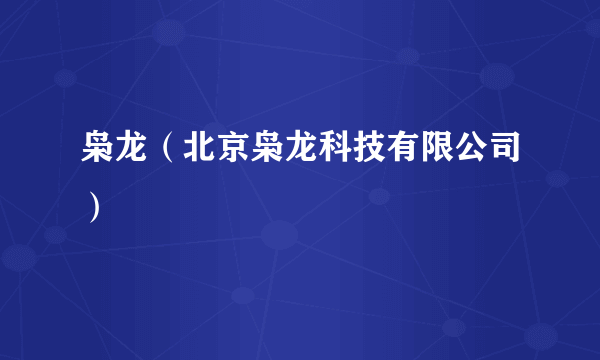 枭龙（北京枭龙科技有限公司）