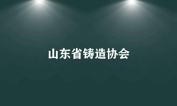 山东省铸造协会
