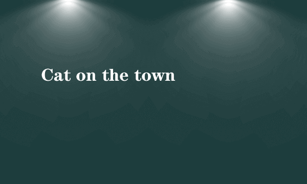 Cat on the town