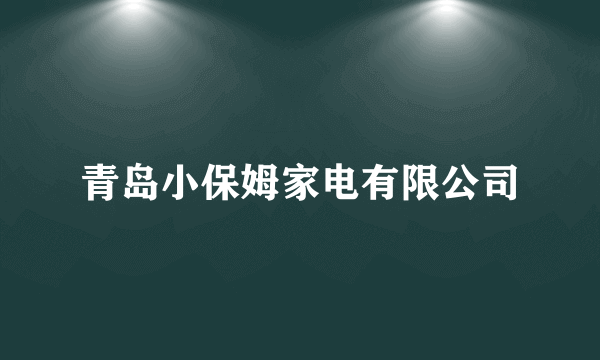 青岛小保姆家电有限公司