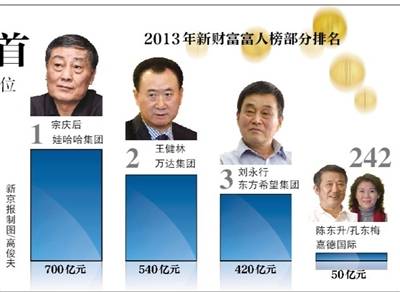2013年新财富500富人榜