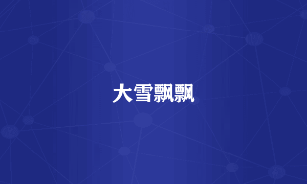 大雪飘飘