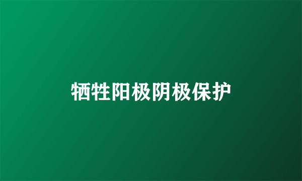 牺牲阳极阴极保护