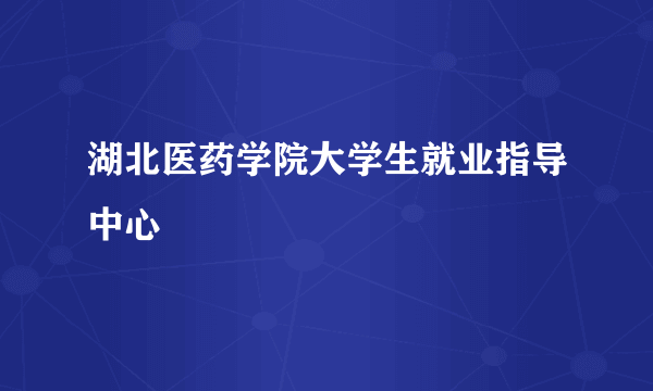 湖北医药学院大学生就业指导中心