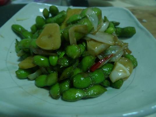 炒毛豆