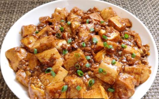 肉末烧豆腐