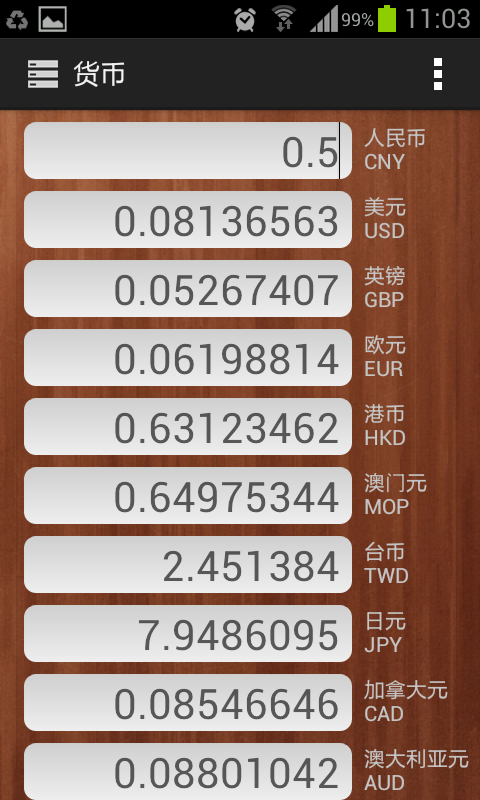单位换算货币汇率计算器