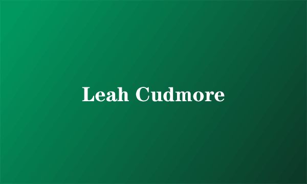 Leah Cudmore