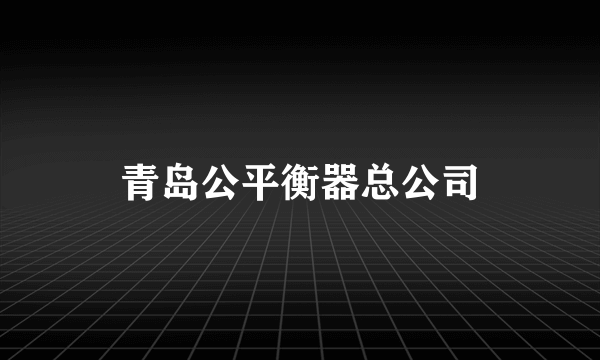 青岛公平衡器总公司