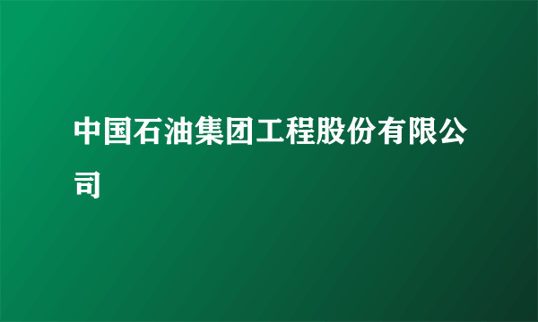 中国石油集团工程股份有限公司