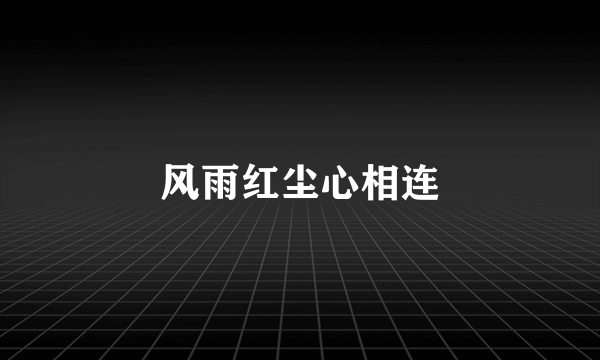 风雨红尘心相连