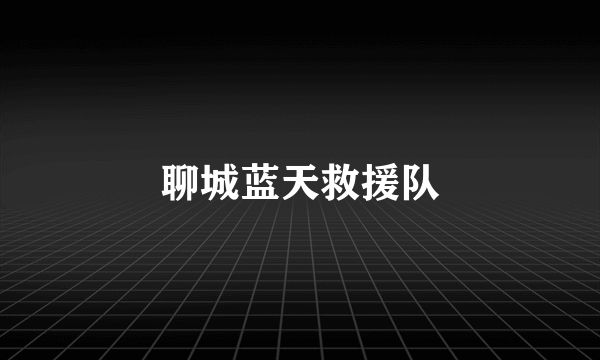 聊城蓝天救援队