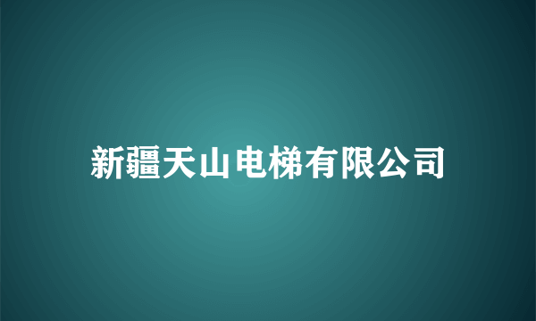 新疆天山电梯有限公司