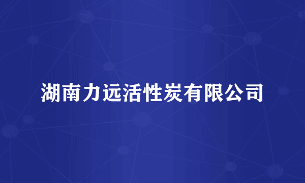 湖南力远活性炭有限公司