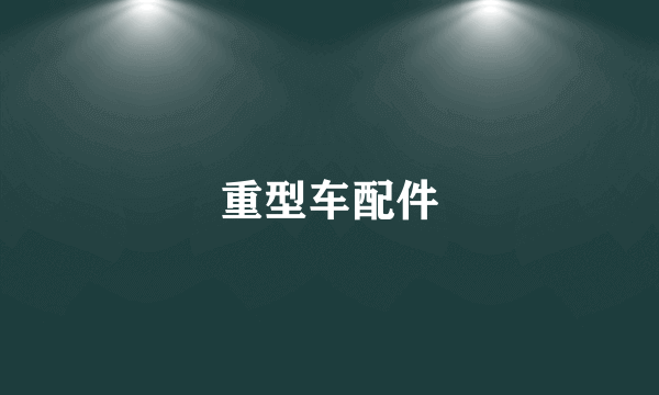 重型车配件