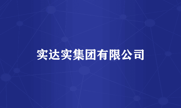 实达实集团有限公司
