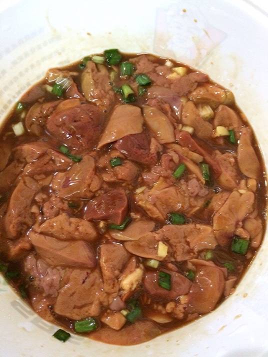 大蒜炒鸡肝