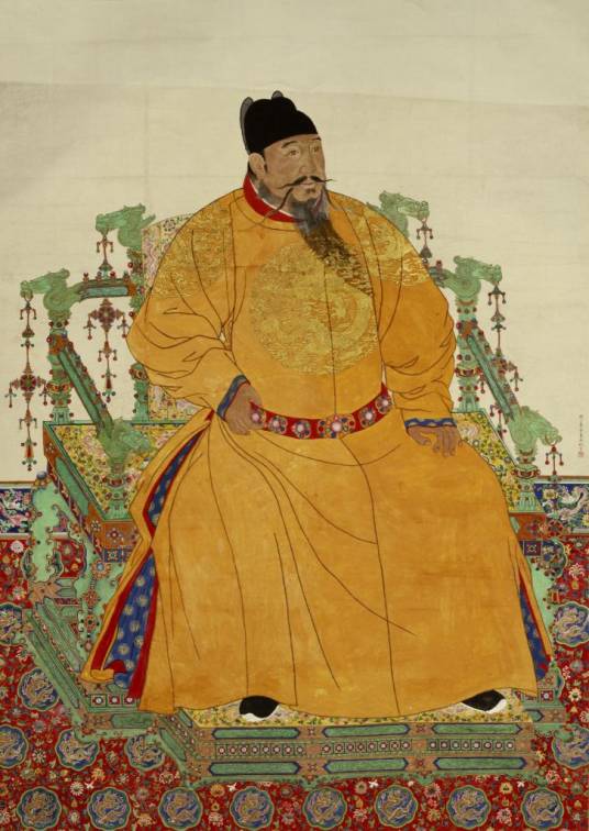 明成祖朱棣像轴