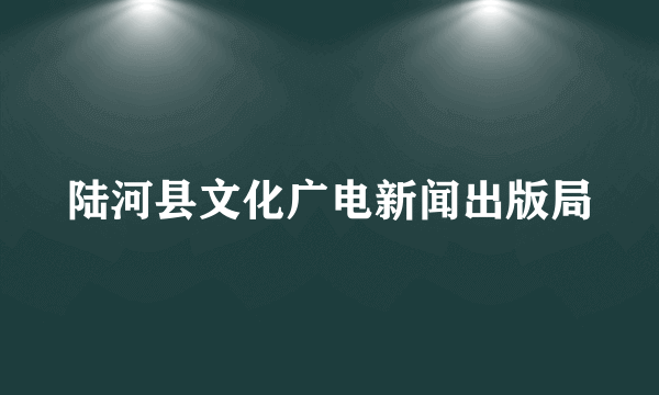 陆河县文化广电新闻出版局
