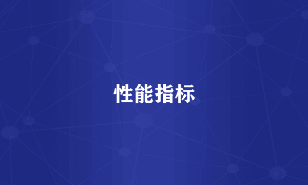 性能指标