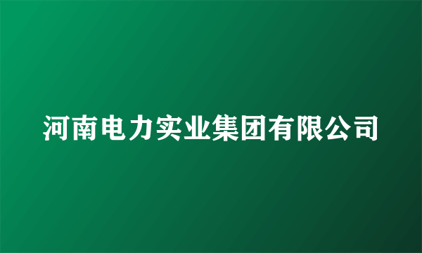 河南电力实业集团有限公司