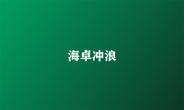 海卓冲浪