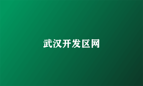 武汉开发区网