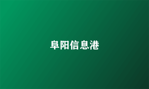 阜阳信息港