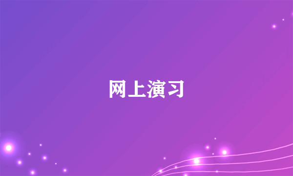 网上演习