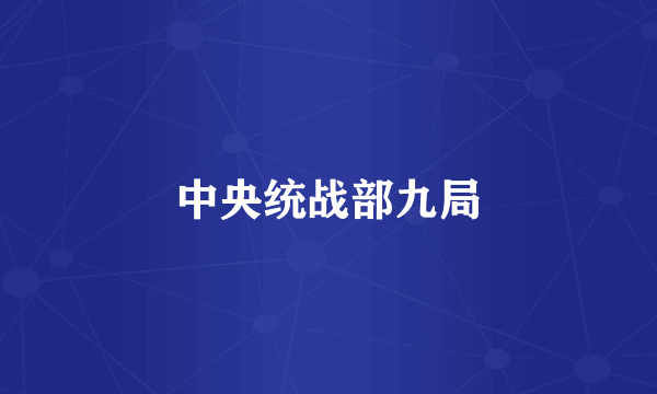 中央统战部九局