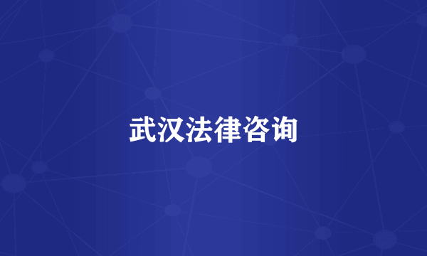 武汉法律咨询