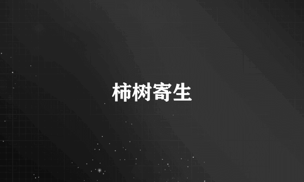 柿树寄生