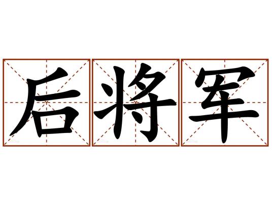 后将军